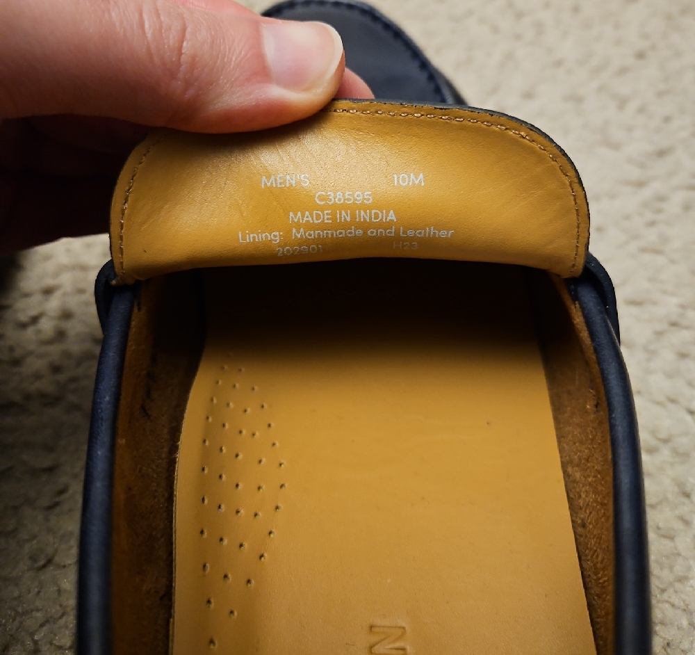 Cole Haan Navy Loafers | Bedford Penny Loafers - Picture 5 of 6